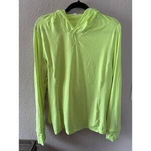 Fabletics hooded long sleeve neon. Best for a women's XXL